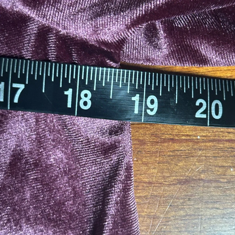Loft Velvet Romantic Top Size S Wine Size S Whimsigoth Vampire Velour